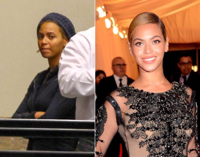 Celebs Without Makeup — Beyonce Knowles