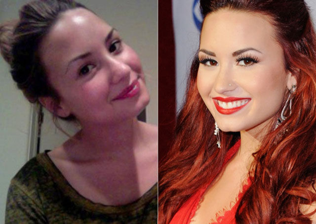 Celebs Without Makeup — Demi Lovato