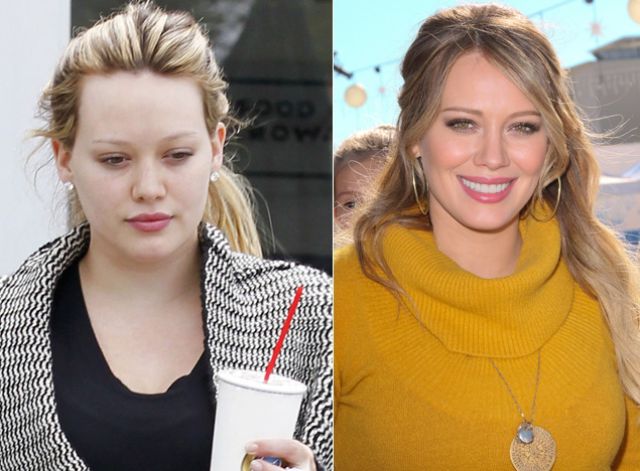Celebs Without Makeup — Hilary Duff