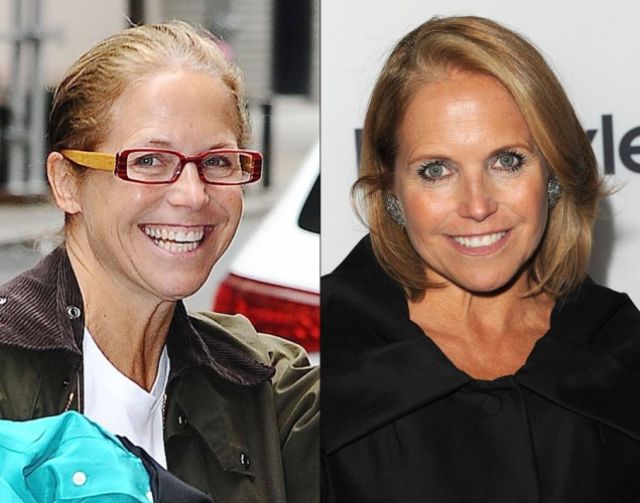 Celebs Without Makeup — Katie Couric