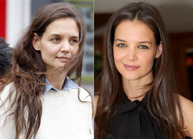 Celebs Without Makeup — Katie Holmes