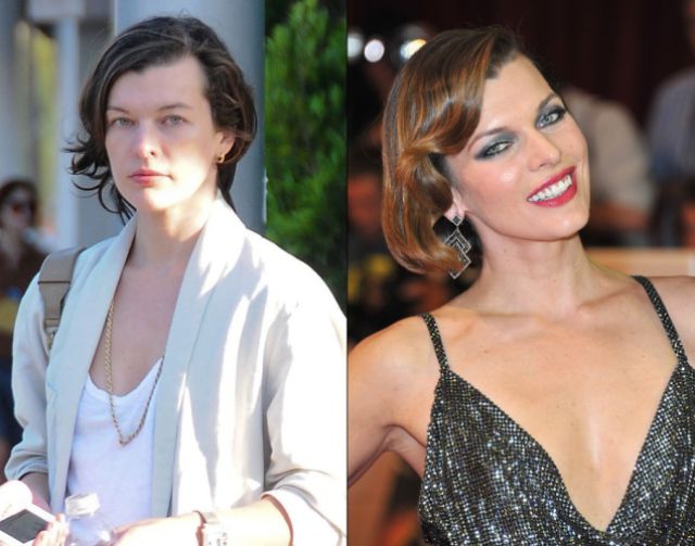 Celebs Without Makeup — Milla Jovovich