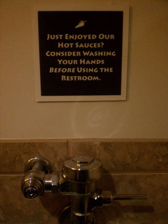 Consider washing the hands...