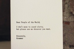 Dear People of the World...