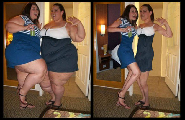 Extreme Weight Loss… Actually extreme photoshopping.