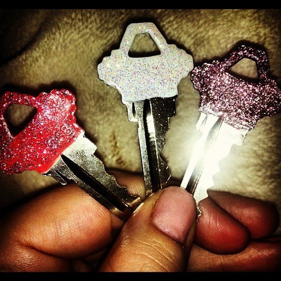 If keys look too similar to you, paint them with nail polish so you can tell them apart.