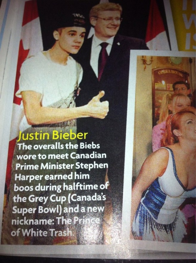 Justin Bieber is 'The Prince of White Trash'