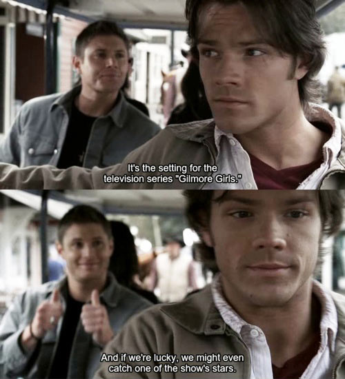 So the Supernatural writers like to have fun once and a while…