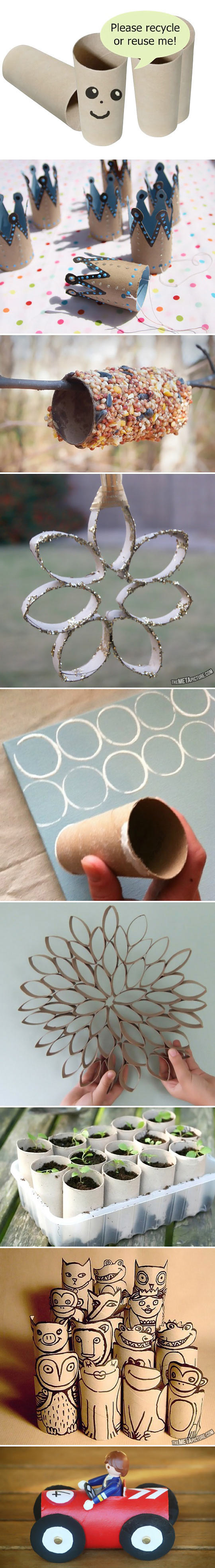 Things you can do with a toilet paper roll…