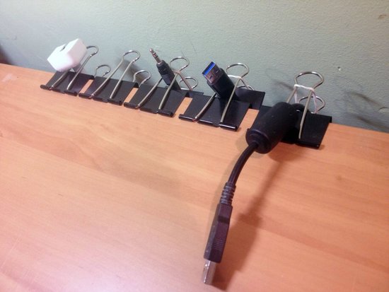 Use Clips to Organize Your Wires