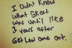 Wisdom from Bathroom Stalls 1