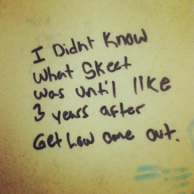 Wisdom from Bathroom Stalls 1