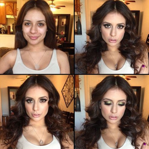 Adult entertainment stars before & after their makeup — Jynx Maze
