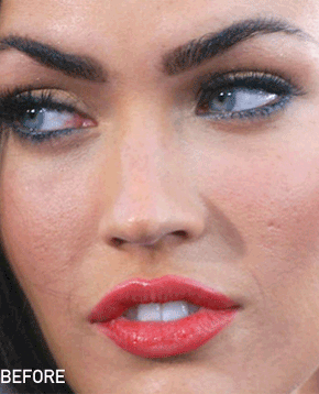 Celebrities Before And After Photoshop — Megan Fox