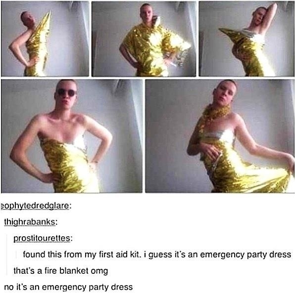 Definitely an emergency party dress. That’s totally a thing.