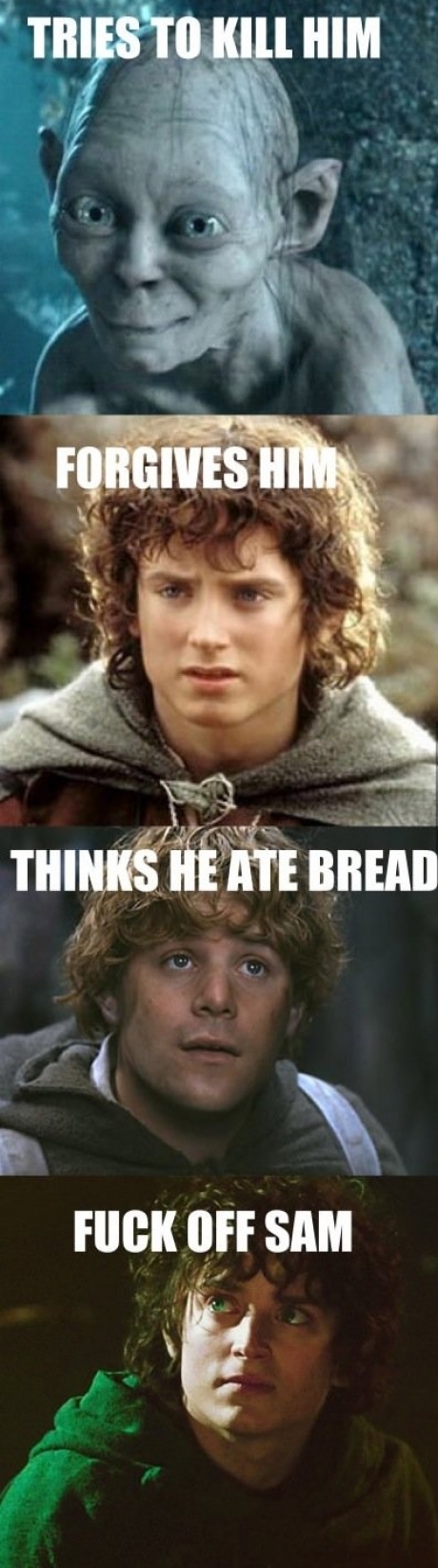 Getting real tired of your sh*t Mr Frodo