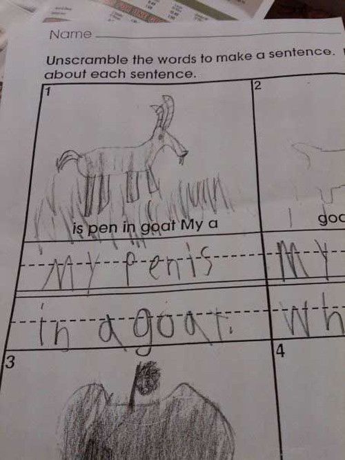 Inappropriately Funny Test Answers! — 9