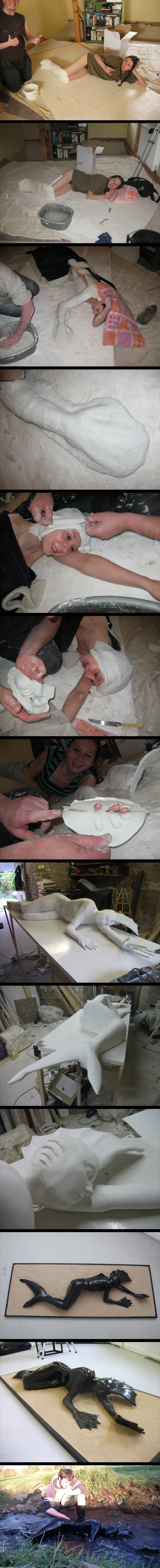 The making of a mermaid…