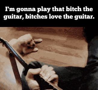 She loves the guitar...