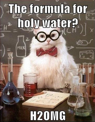 Chemistry Cat’s holy formula…