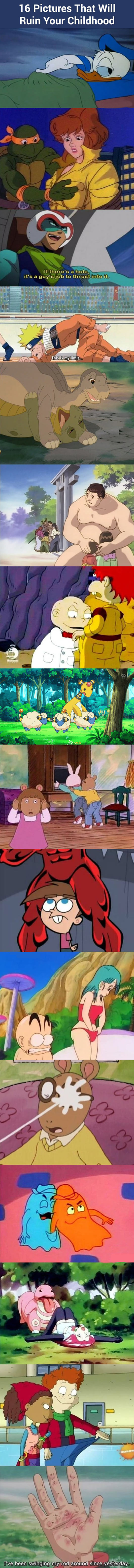 Pictures that will ruin your childhood…