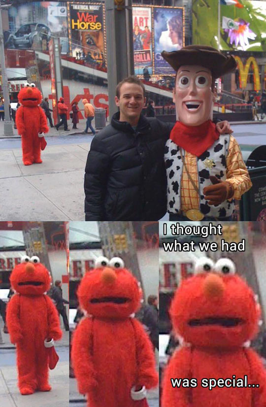 Poor Elmo…