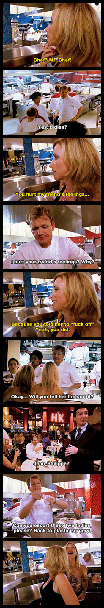 Don’t mess with Chef Ramsay…