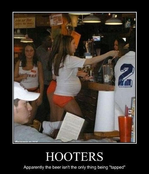 Hooters’ waitress…