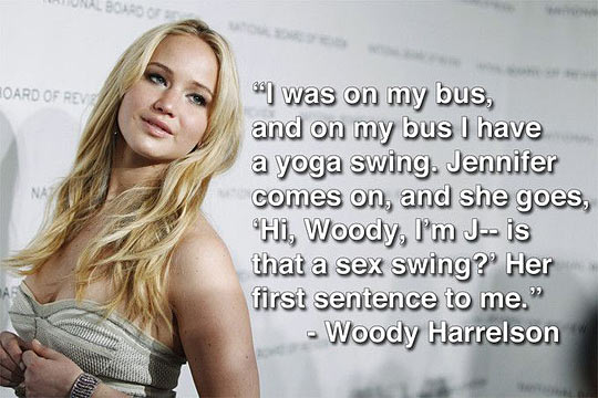 What happens when you meet Jennifer Lawrence for the first time…