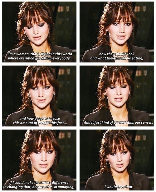 Jennifer Lawrence on weight and eating issuesâ€¦