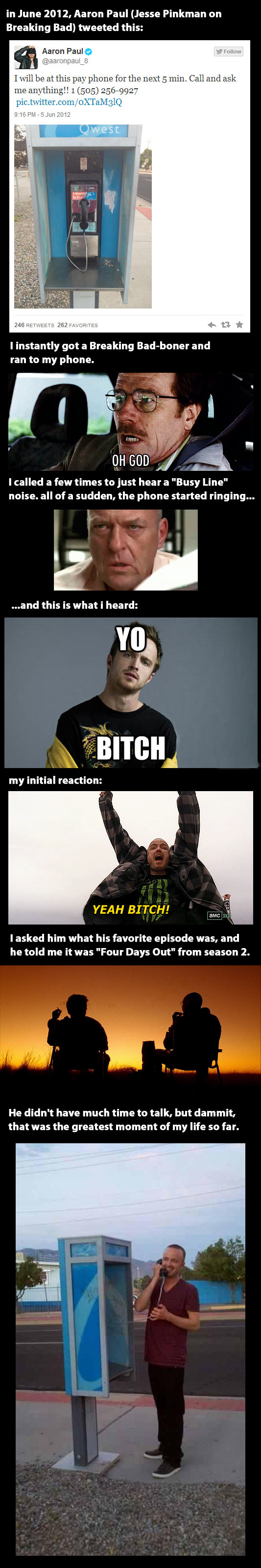 The day I talked to Jesse Pinkman…