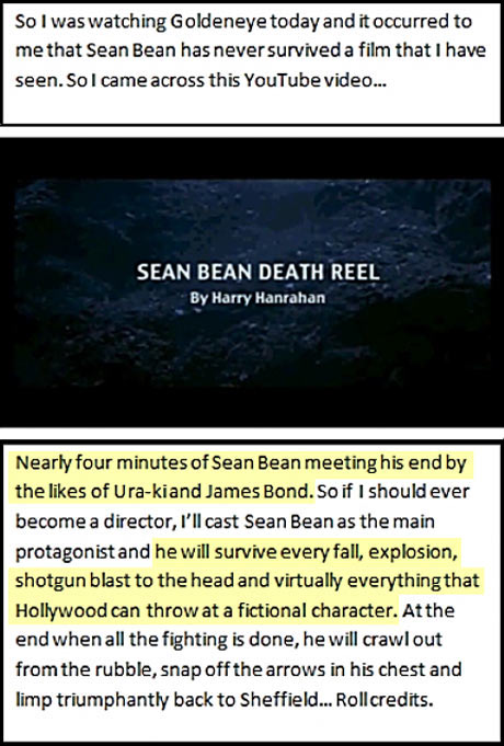 Sean Bean dies in everything he’s in…