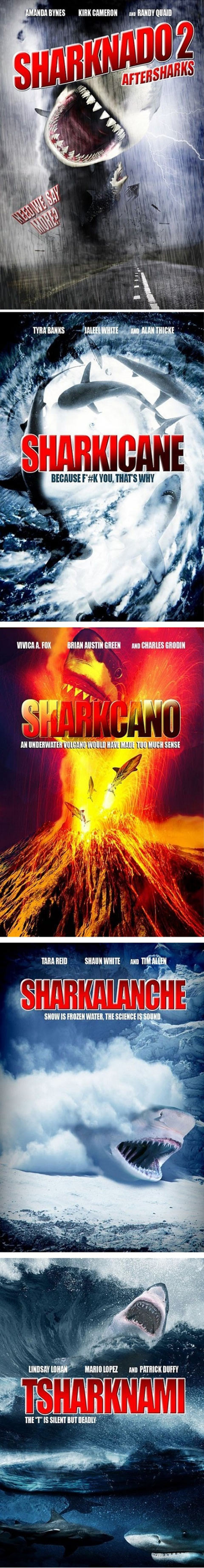 Possible sequels to Sharknado…