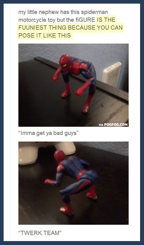 Twerking Spider-Man…