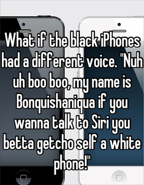 Black iPhones..