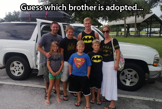 Guess which one is adopted…