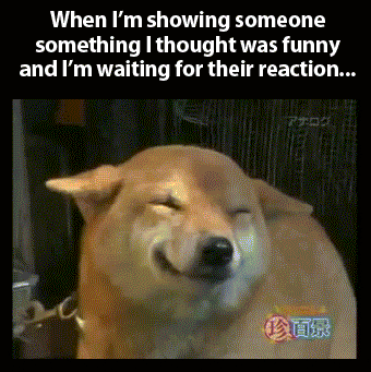 Waiting for my friend’s reaction…