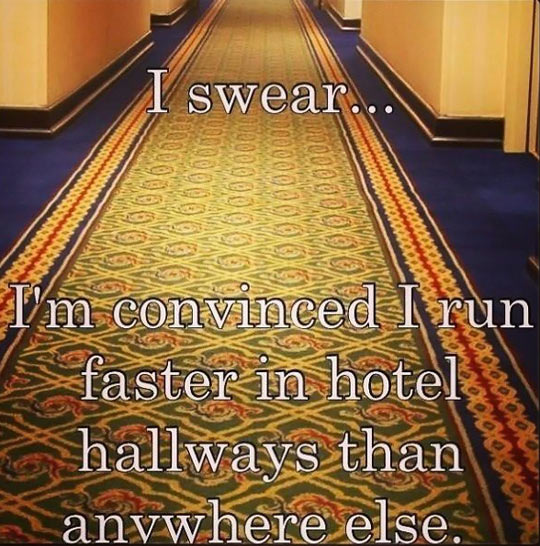 Hotel hallways…