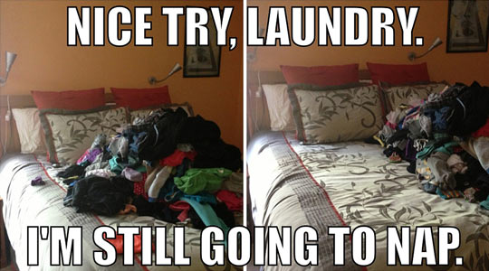 Nice try, laundry…