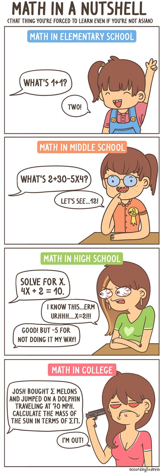 Math in a nutshell…