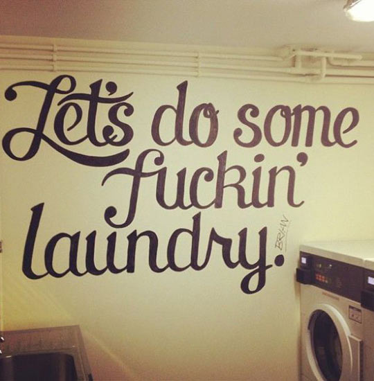 If this doesn’t get you pumped for laundry, nothing will…