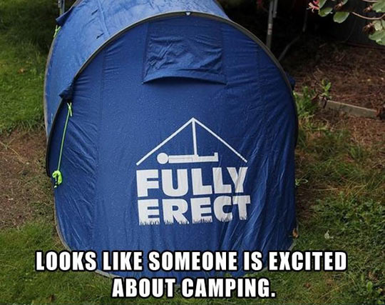 A little excited about camping…