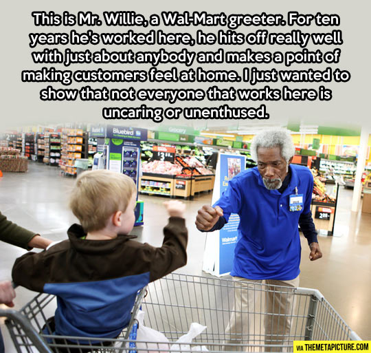 cool-WalMart-greeter-caring