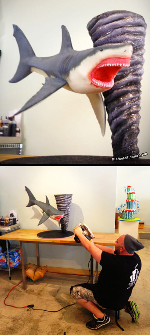 The greatest Sharknado cake you’ll ever see…