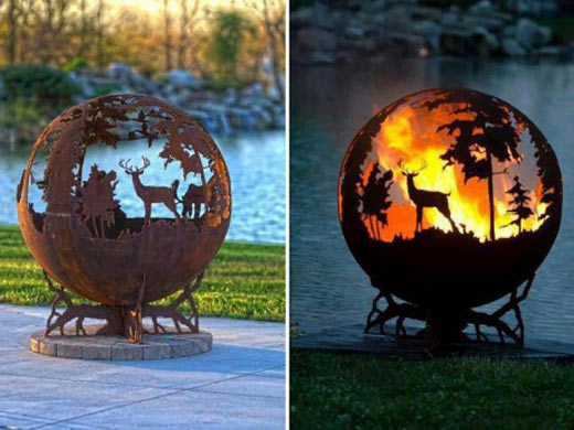 cool-fire-deer-forest-ball