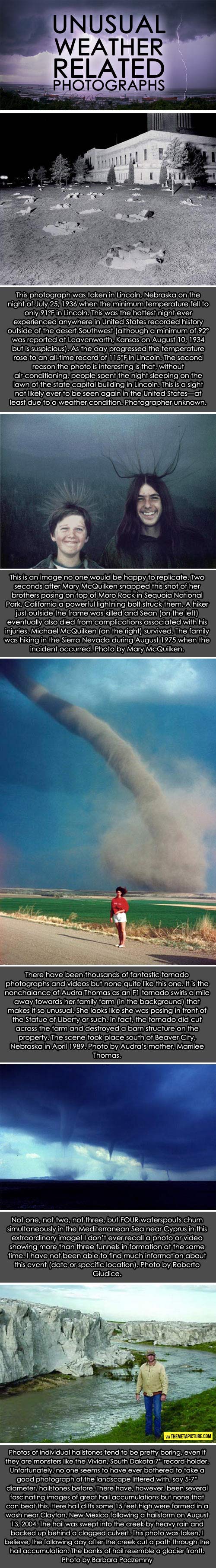 Unusual weather related photographs...