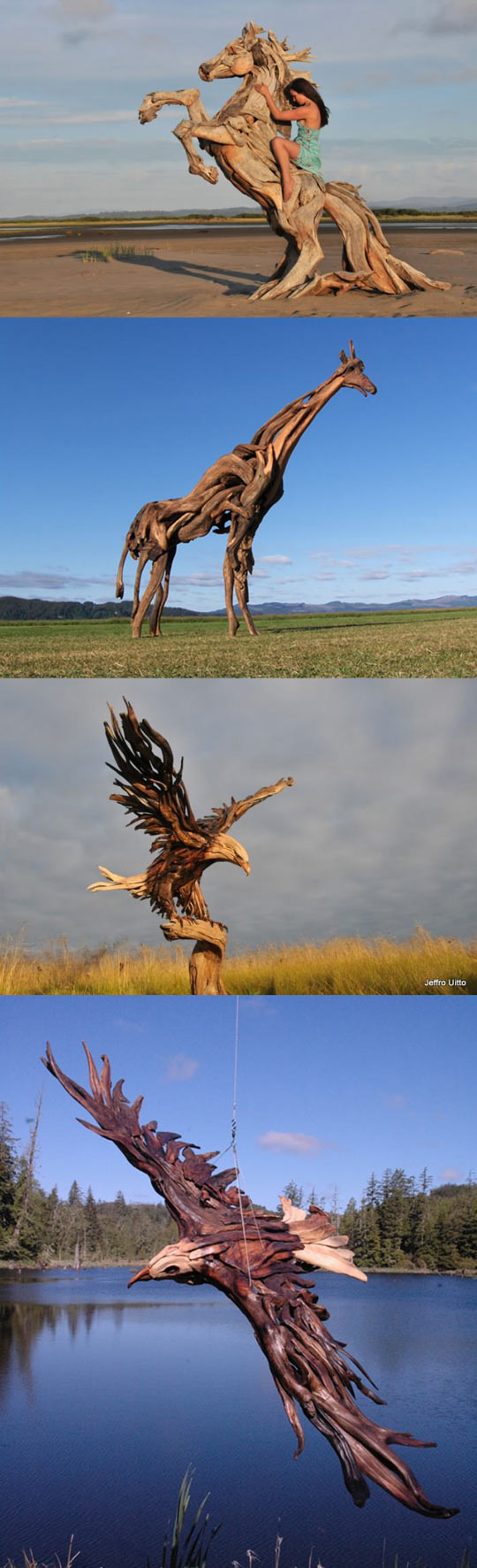 Incredible Junk Wood Sculptures…