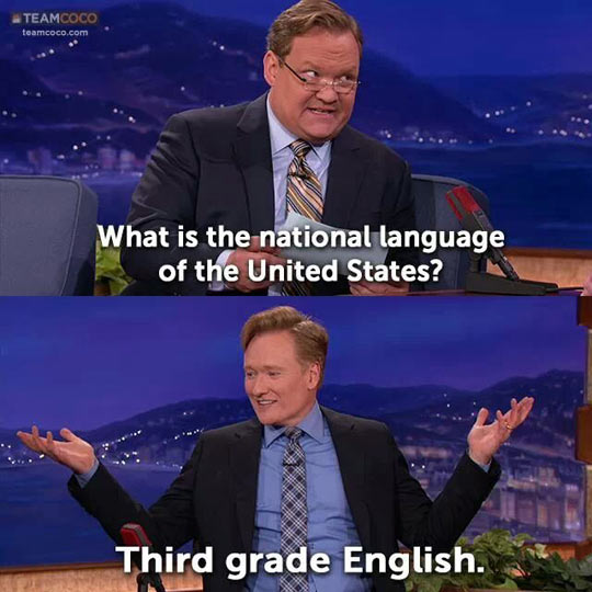 America’s official language…