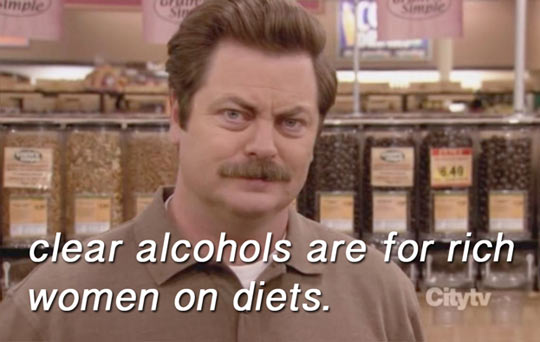 funny-Ron-Swanson-man-clear-alcohol-women