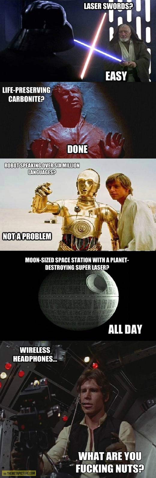 The logic of Star Wars…